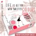 S2-297  Life is better with sweet(s) colours , set van 4 gel colours, 5gr