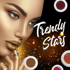 S2-279 Trendy Stars, set van 4 gel colours, 5gr