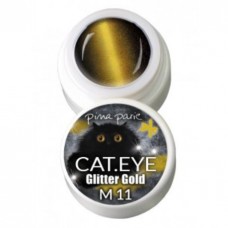 1-2711 Cat-eye Glitter Gold, UV-LED gel colour, 5gr