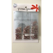 14-948 strass stenen light rose 6 maten 1.440 stuks- Maat 3-4-5-6-8-10