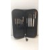 14-113 Brush bag / penselentas uit zwart kunst leder