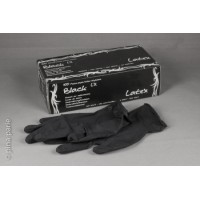 Latex Handschoenen zwart - Gr. S